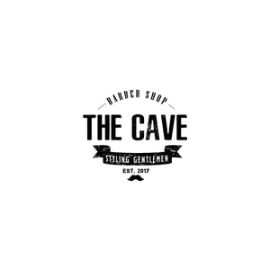THE CAVE BARBER SHOP logo